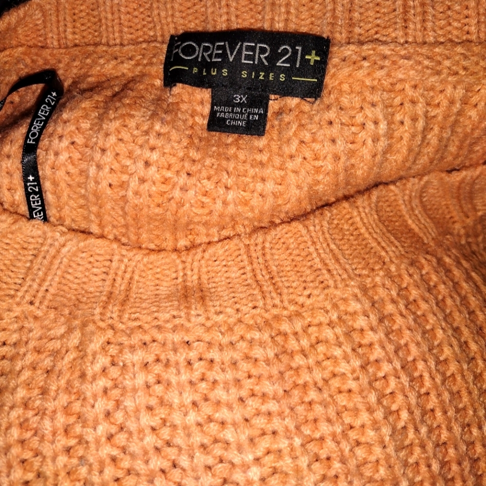Forever 21 Long Sleeve Peach Sweater